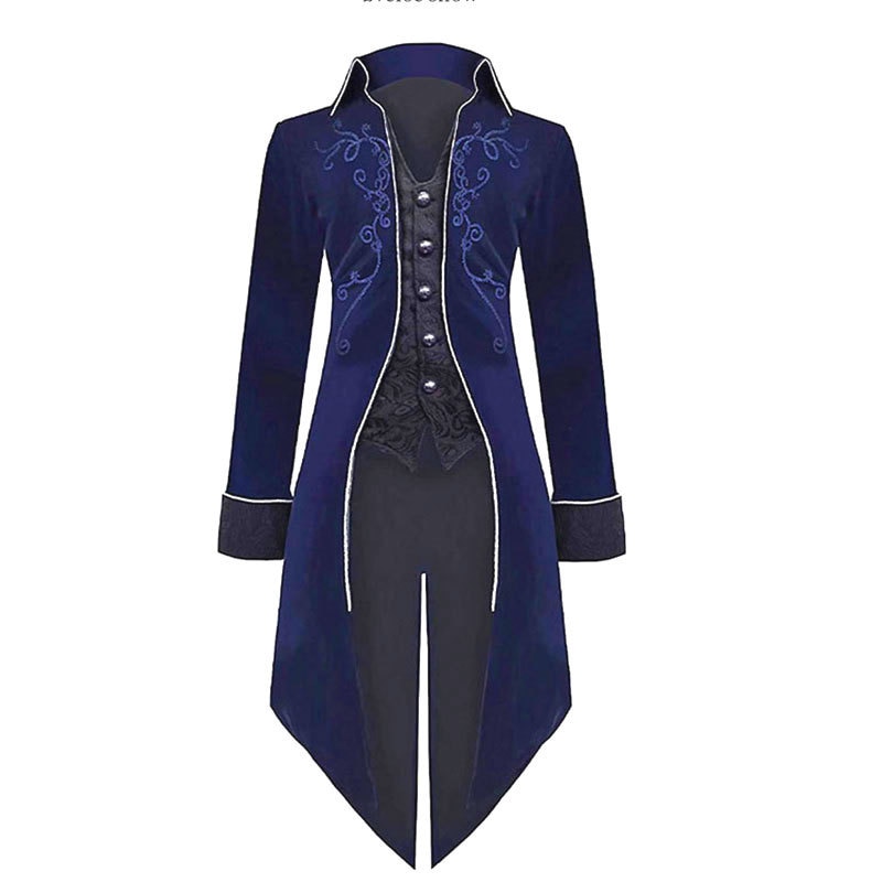 traje gotico azul