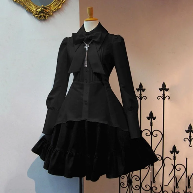 vestido de novia steampunk negro