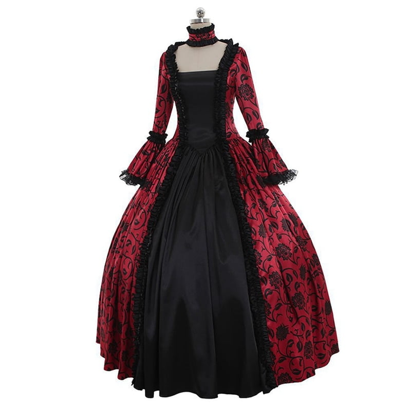 vestido victoriano rojo