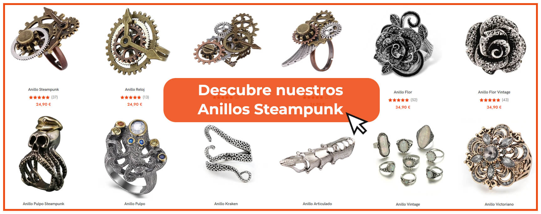 anillos steampunk