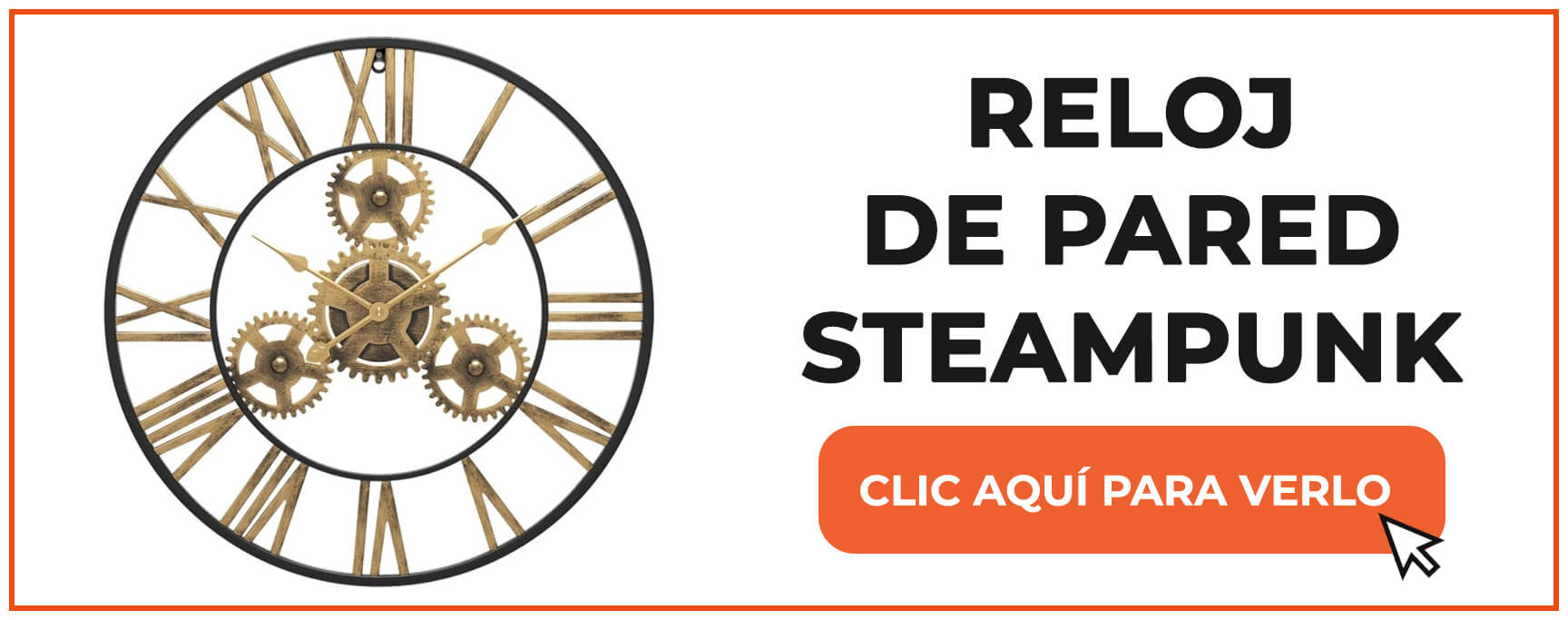 reloj de pared steampunk